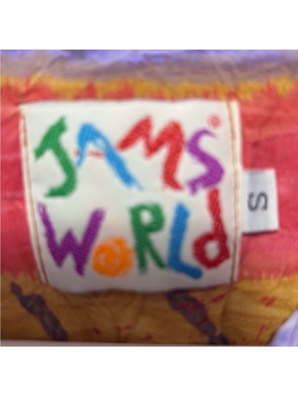 Jams World Multicolor Vertical Stripe Camp-Collar Button Shirt EUC - Picture 4 of 4
